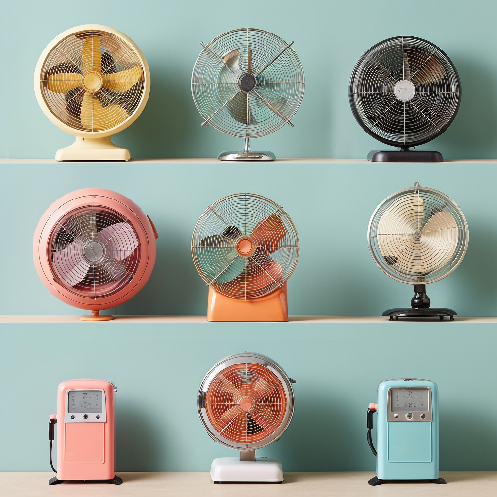 Vintage retro fans 